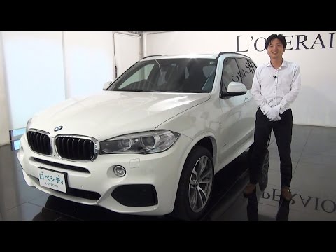 BMW X5 Xドライブ 35d Mスポーツ 4WD 7人乗り http：//www.loperaio.co.jp/detail/6916 アルピンホワイトⅢ/ブラウンレザー、右ハンドル、希少7人乗り、パドルシ...