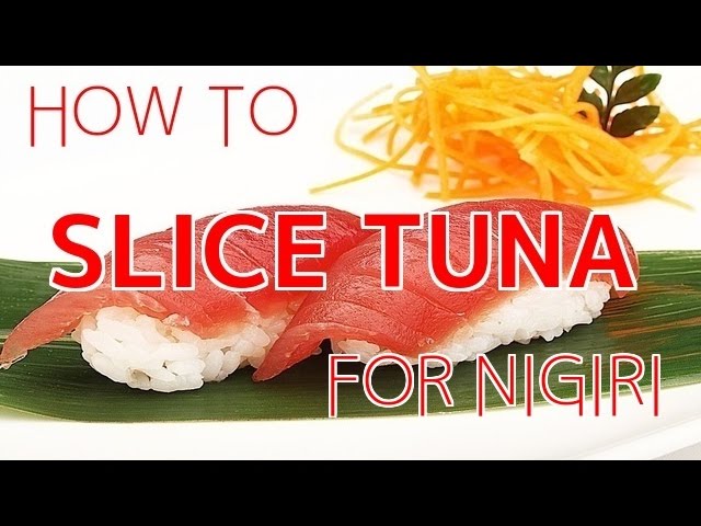 How to Slice Tuna For Nigiri Sushi 【Sushi Chef Eye View】 | How To Sushi
