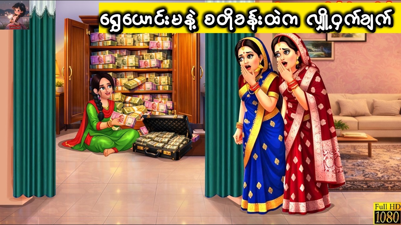 ရွှေယောင်းမနဲ့ စတိုခန်းထဲက လျှိဝှက်ချက် #cartoon #မြန်မာကာတွန်းကားများ