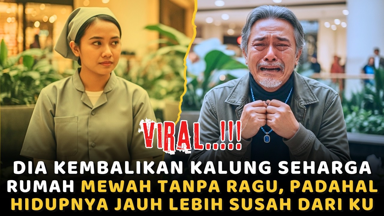 Dia Kembalikan Kalung Seharga Rumah Mewah Tanpa Ragu, Padahal Hidupnya Sangat Miskin