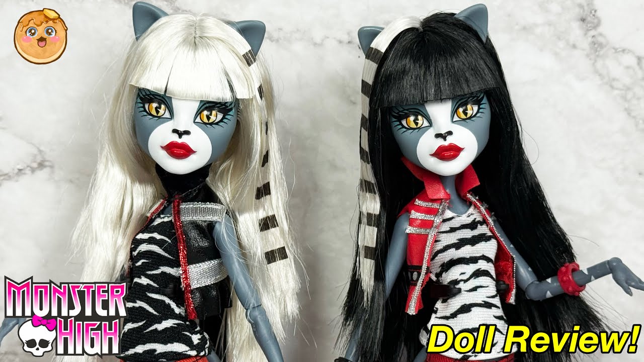 The Purrfect Pair! Monster High Creeproduction Werecat Twins Meowlody & Purrsephone Dolls Review!