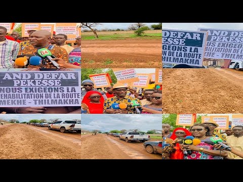 Travaux route Mékhé Thilmakha à l'arrêt depuis 3 ans, le Cayor déverse sa colère...........