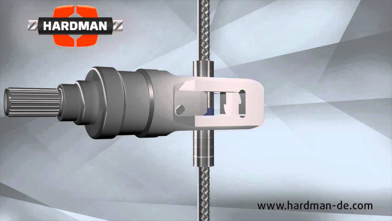 Принцип соединения арматуры путем ожатия муфт прессом