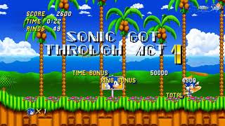 Sonic 2 HD Demo 2.0 Emerald Hill Act 1 Speedrun - 22 Seconds