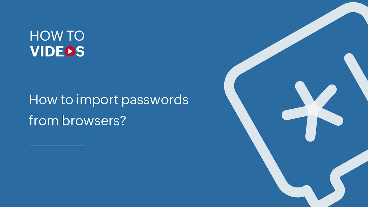 How to import passwords from a browser | Zoho Vault