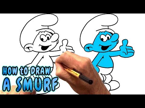 Video: Hoe Om 'n Smurf In Fases Te Teken