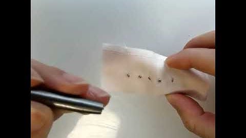 How to set tiny eyelets - part 1