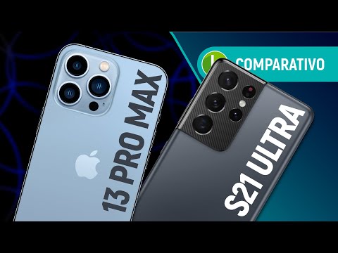iPhone 13 Pro Max vs Galaxy S21 Ultra  melhor celular de 2021    Apple ou Samsung  Comparativo