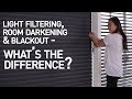 Light Filtering vs Room Darkening vs Blackout Shades - What's the Difference?
