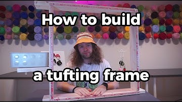 How to build a simple rug tufting frame - step by step guide | easy, cheap and suitable for beginner