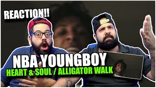 THE BROS REACT TO NBA Youngboy - Heart \& Soul \/ Alligator Walk | REACTION!!