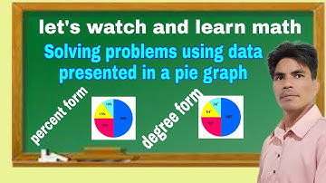 How to solve problem using data presented in pie graph in percent and in degree form,