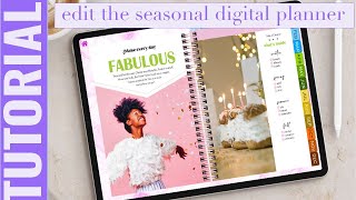 TUTORIAL How to edit the Seasonal Digital Planner using Adobe InDesign