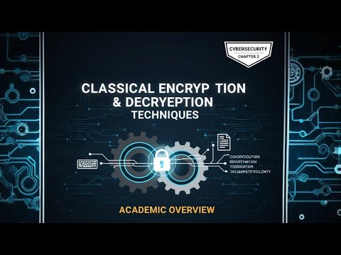 Cybersecurity Course (Ch. 2): Classical Encryption Techniques Explained ...