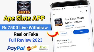 Ape slots vegas casino | Ape Slots Withdrawal | Ape Slots Real or Fake | Ape Slots app Payment Proof screenshot 5