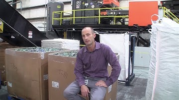 E-scrap Recycling Processing with TOMRA Optical Sorter at Premier Surplus, Dawsonville, Ga.