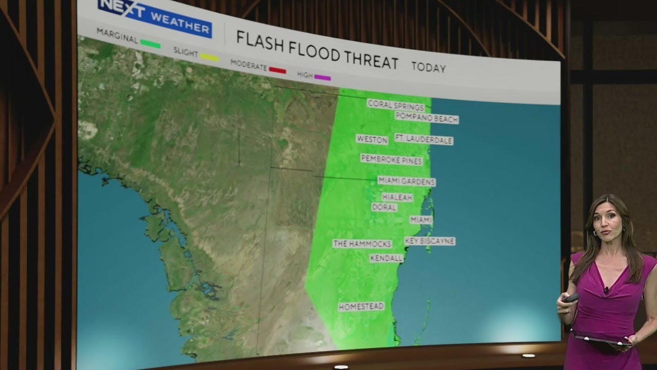 Flash flooding possible across South Florida on Wednesday - YouTube