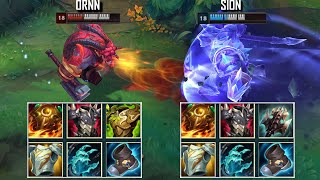 ORNN vs SION FULL BUILD FIGHTS & Best Pentakills!