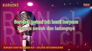 Karaoke ANGAN  & KERINDUAN  Julius Sitanggang #albumBaladaSiTua  # lagu anak anak tahun 80an