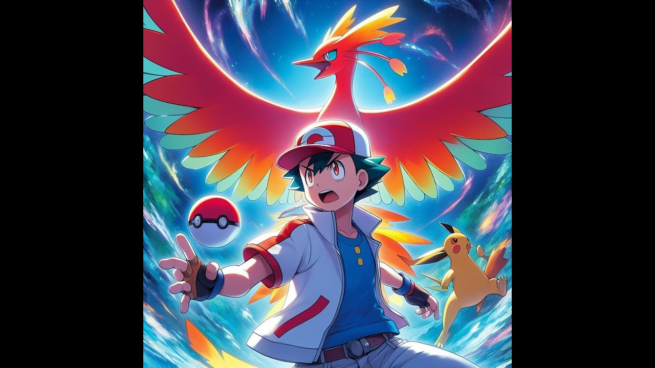 Double Trouble Ash Wields Dual Poké Balls to Catch HoOh in Pokémon