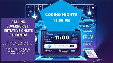 Ramadan Coding Nights 1 - Calling Governor