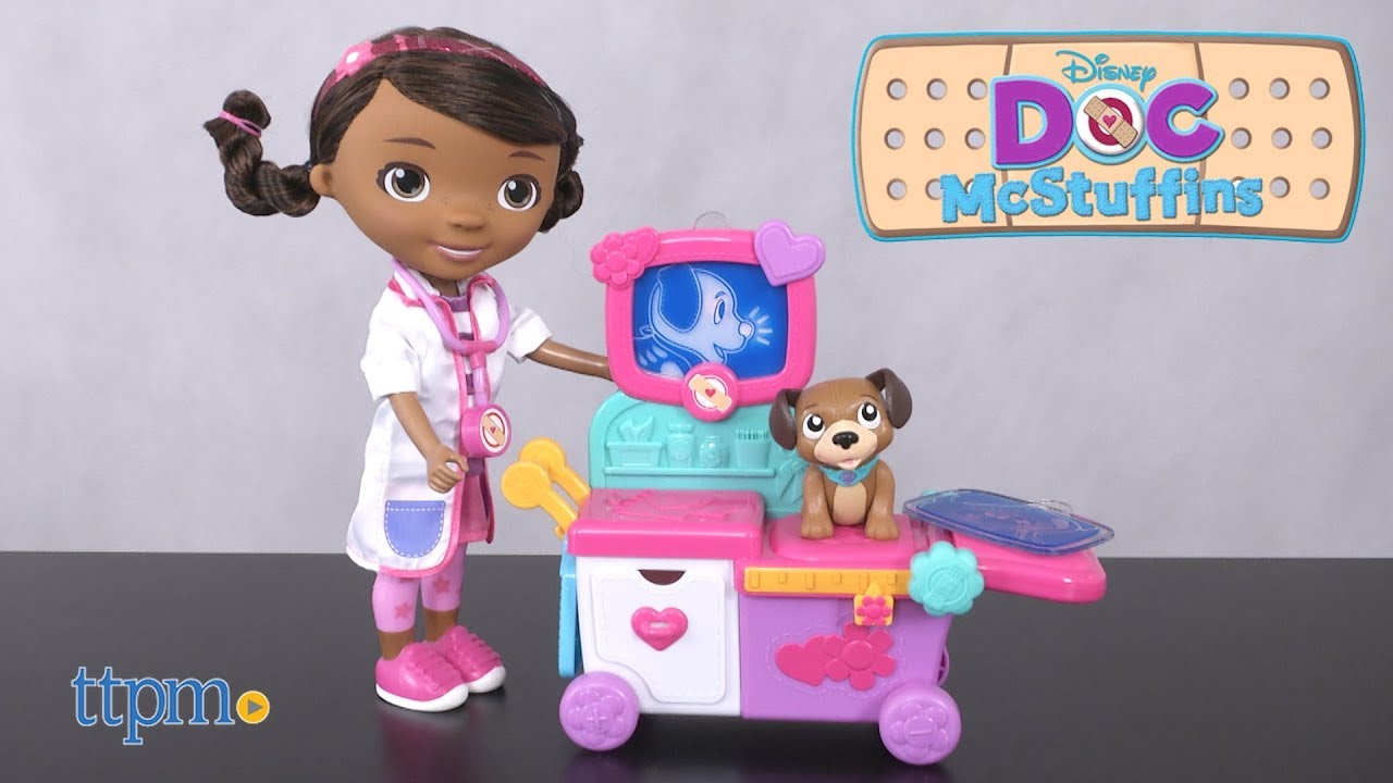 Doc McStuffins Toy Hospital Magic Talking Doc & Care Cart from Just Pla...