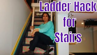 DIY: How to Build a Ladder Platform for the Stairs (Very Secure and sturdy)