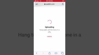Instructions for uploading of Files to PADLET