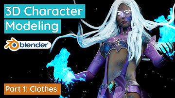 Blender 3D Character Modeling for Games - Timelapse Series - Part 1: Clothes