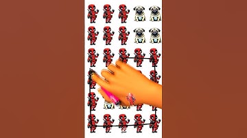 Deadpool X wolverine // deadpoolx deadpooldog line connect puzzle game #viral #deadpool3 #deadpool
