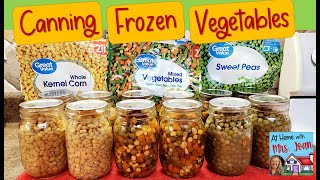 Canning Frozen Vegetables