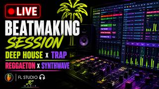 🔴 LIVE Beatmaking Session – Deep House x Trap - Reggaeton x Synthwave | FL Studio 🎧 | JC Musik
