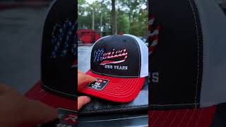 250th American Anniversary Trucker Hat Patriotic USA Flag 'Merica Embroidered Mesh Back One Size