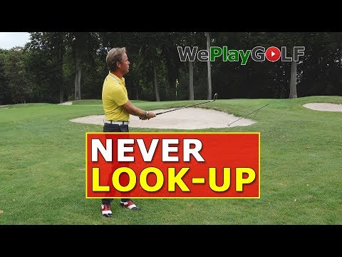 With this tip you NEVER LOOK UP before you strike the golf ball!