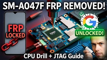 Samsung A04s SM-A047F FRP Remove 2025! CPU Drill + Easy JTAG Bypass - All Binary Guide