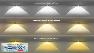 Elfeland 8Pack LED Human Body Induction Cabinet Light 3 Adjustable Light Colors