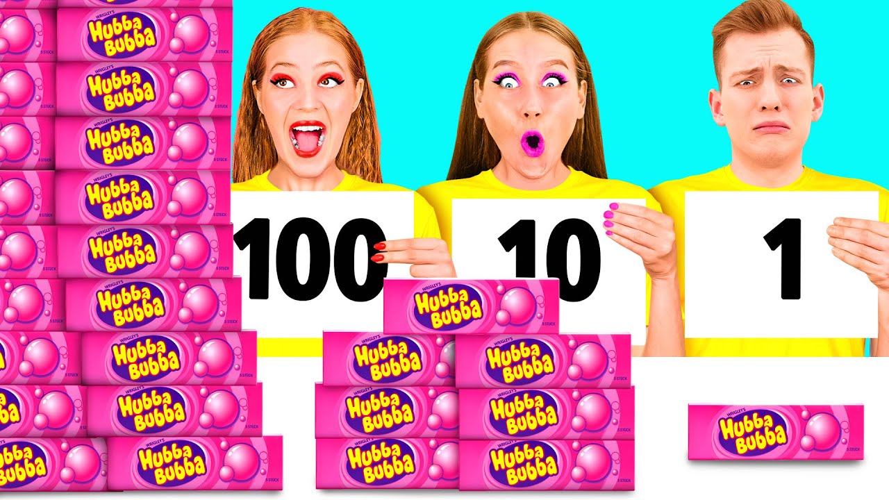 Challenge Video 100 Layers of Food Challenge | Funny Situations - YouTube
