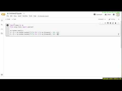 【PYTHON】Pearson correlation test - YouTube