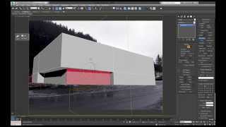 Create an office building  in Max & export to Nuke for Projection mapping