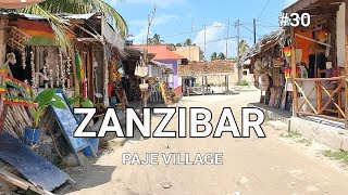 STONE TOWN ZANZIBAR: A PARADISE WALKING TOUR AT PAJE VILLAGE ON SUNNY DAY 🌞@ PAJE BEACH ( Pt.30)