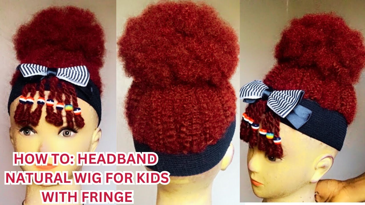 HOW TO: Make a headband wig with fringe for your kids| Simple and easy headband wig tutorial
