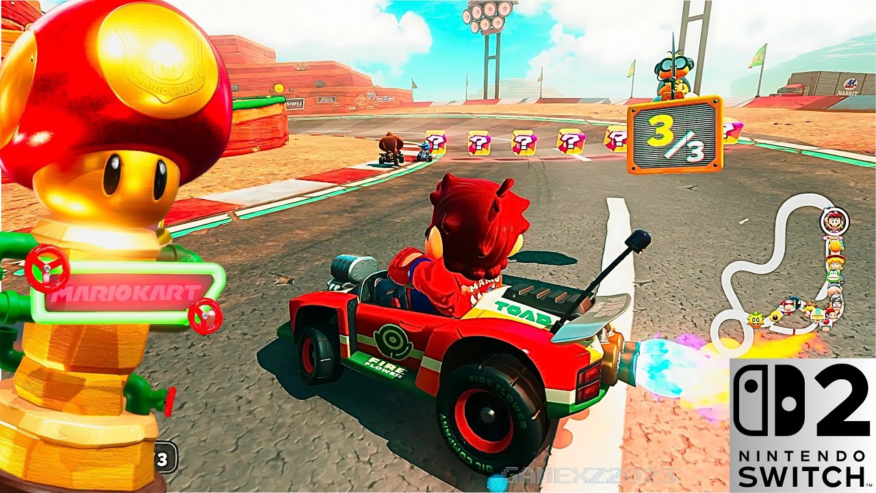 HOT ROD SPEED! MARIO DOMINATES MUSHROOM CUP RACE | MARIO KART WORLD ...