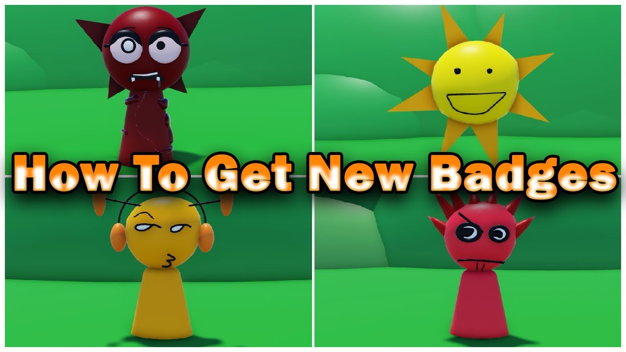 How To Get New SPRUNKED Update All 5 Badges In 3D Sprunki RP New Update ...