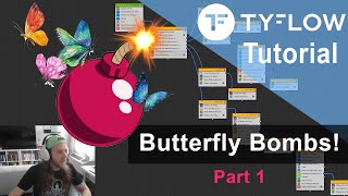 Celebrity 3ds Max + TyFlow TUTORIAL: Butterfly Bombs! PART 1 Wealth