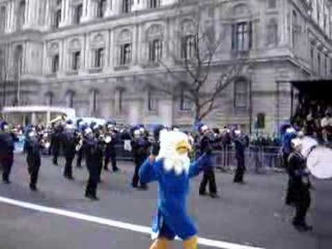 Aberdeen High School Marching Band from Maryland USA performing at the New Year's parade in London 2007