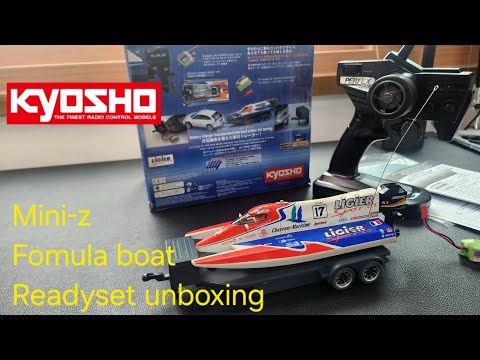 Kyosho mini-z formula boat ready set unboxing (liger sports