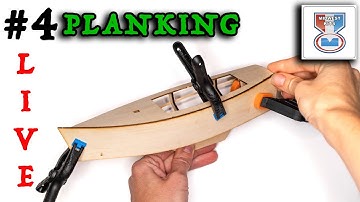 Ep.4 - BROADCAST - The Sakonnet DAYSAILER - Midwest KIT - scale 1:24 - Planking (part 2)