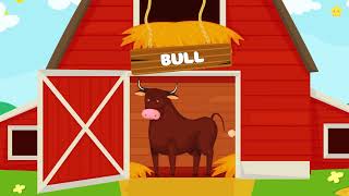 Learn Farm animals for kids | Farm Animals Names &amp; Sounds