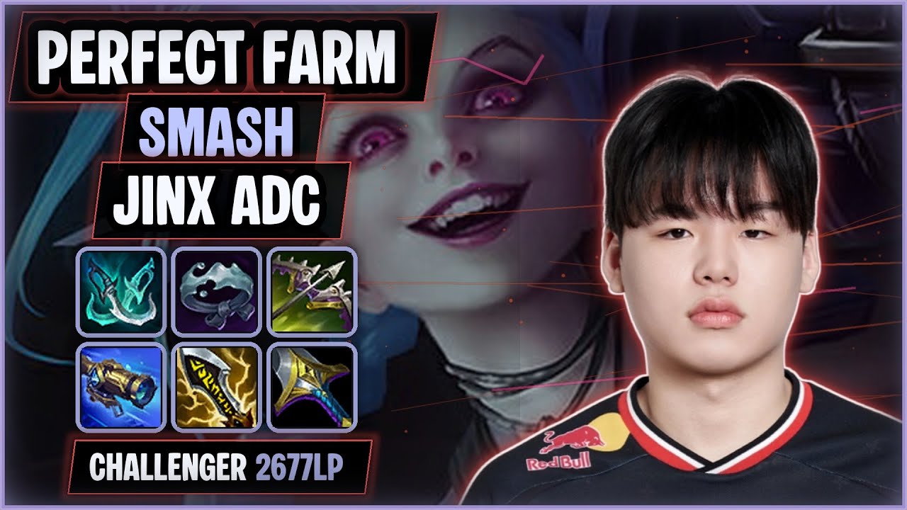 Smash CS Monster Jinx ADC | KR Challenger 2,677LP SoloQ - YouTube
