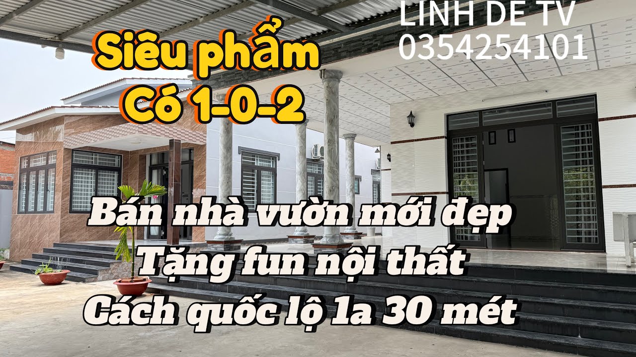 T1347💕chủ đi định cư nước ngoài bán rẻ nhà vườn mới đẹp tặng fun nội thất ở tiền giang(Bán rồi)